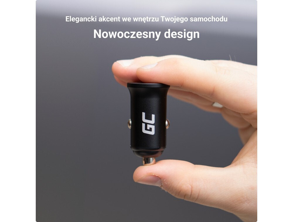 20250110163124_4a6d4c2d Green Cell Φορτιστής Αυτοκινήτου με Θύρες 1xUSB-A 1xType-C - Image 4