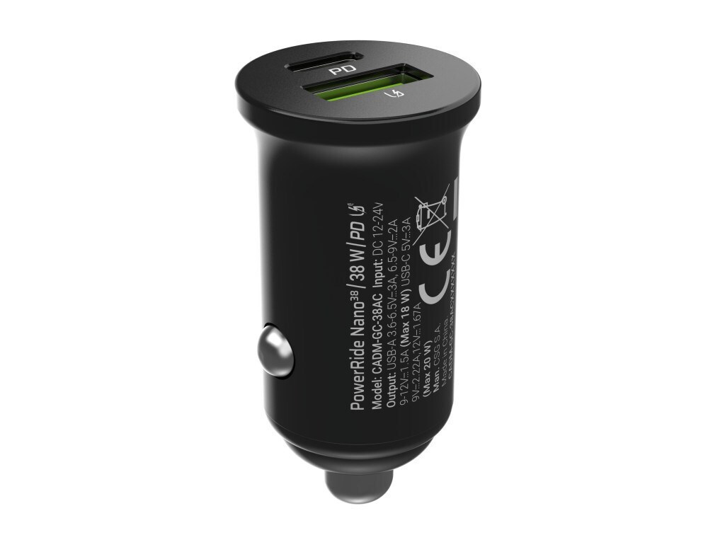 20250110163124_e27ae379 Green Cell Φορτιστής Αυτοκινήτου με Θύρες 1xUSB-A 1xType-C - Image 3