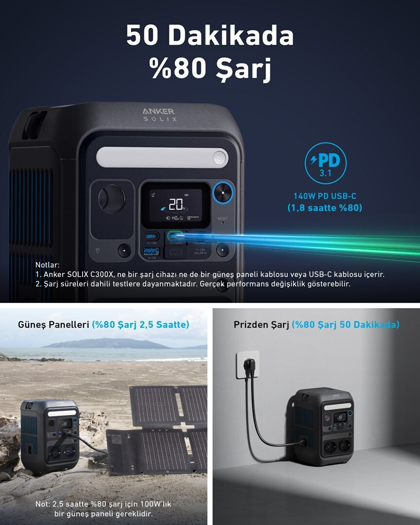 20250114113217_50017d88 Anker Solix C300X DC Power Station Χωρητικότητας 288Wh - Image 4