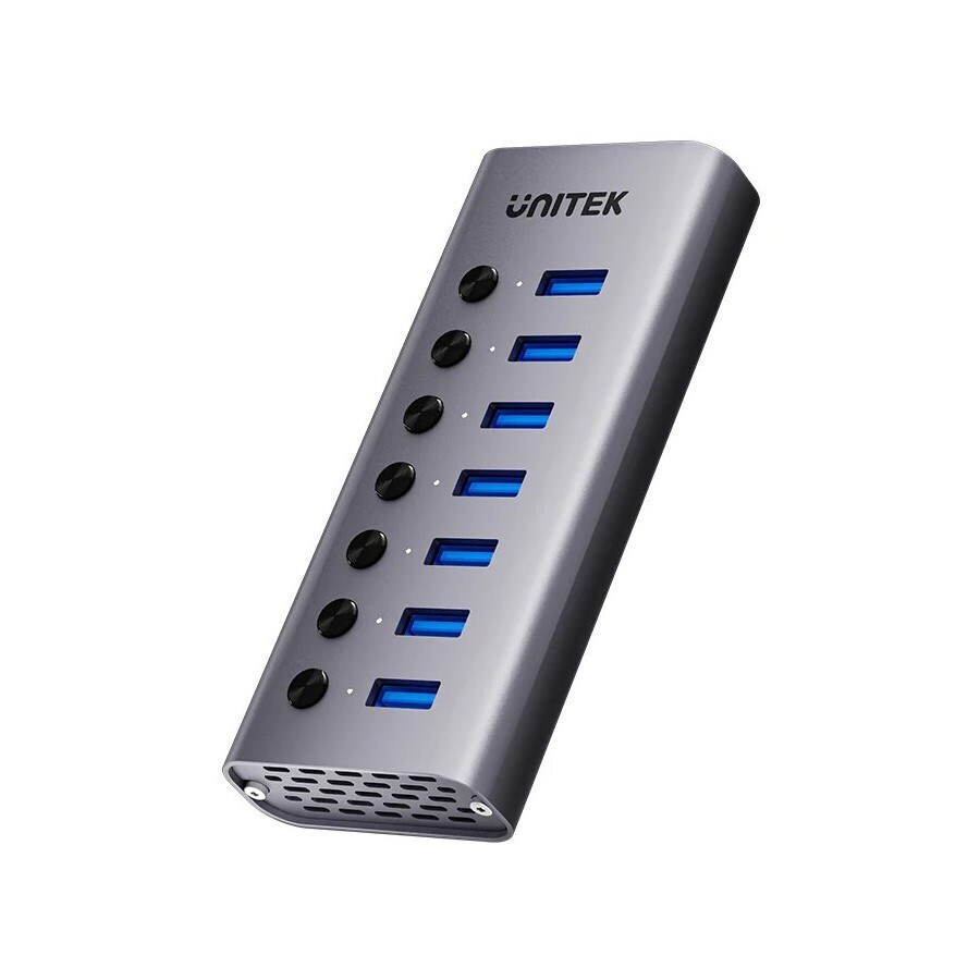 Unitek USB 3.0 Hub 8 Θυρών με σύνδεση USB-A Γκρι