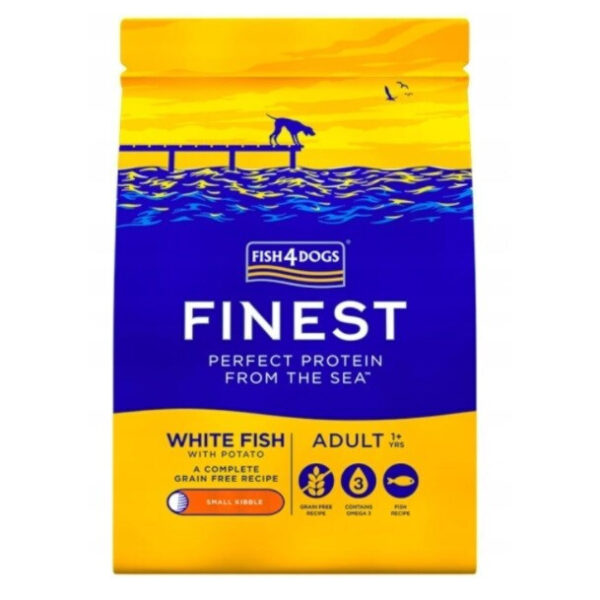 Fish4Dogs Finest Adult White Small Kibble 1.5kg