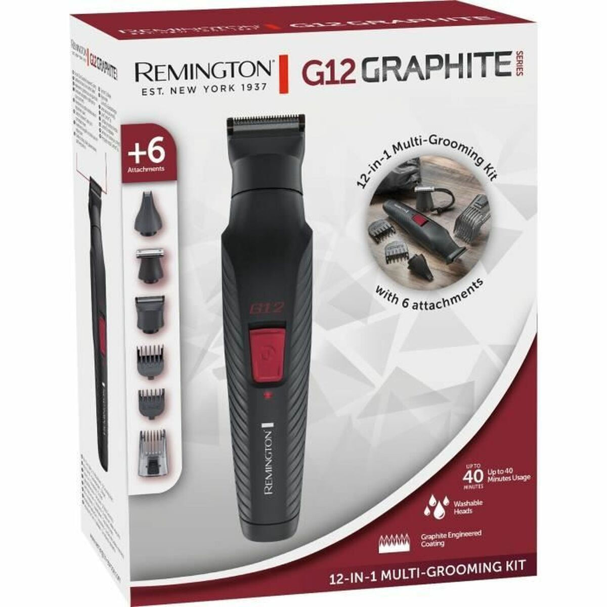 20250127120933_63e52fe0 Remington Graphite Series Κουρευτική Μηχανή Μαύρη - Image 3
