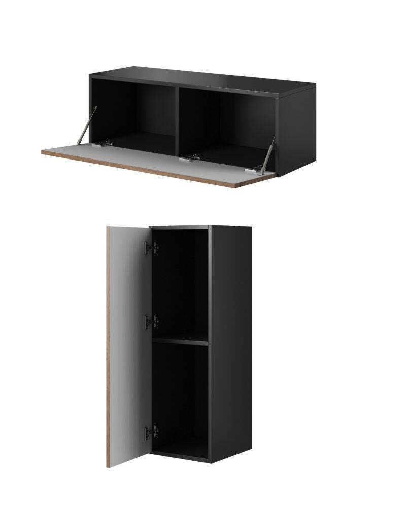 20250131144418_fe74fabc Ντουλάπι Τοίχου Roco RO1 112x37x39εκ. White/Black/White - Image 3