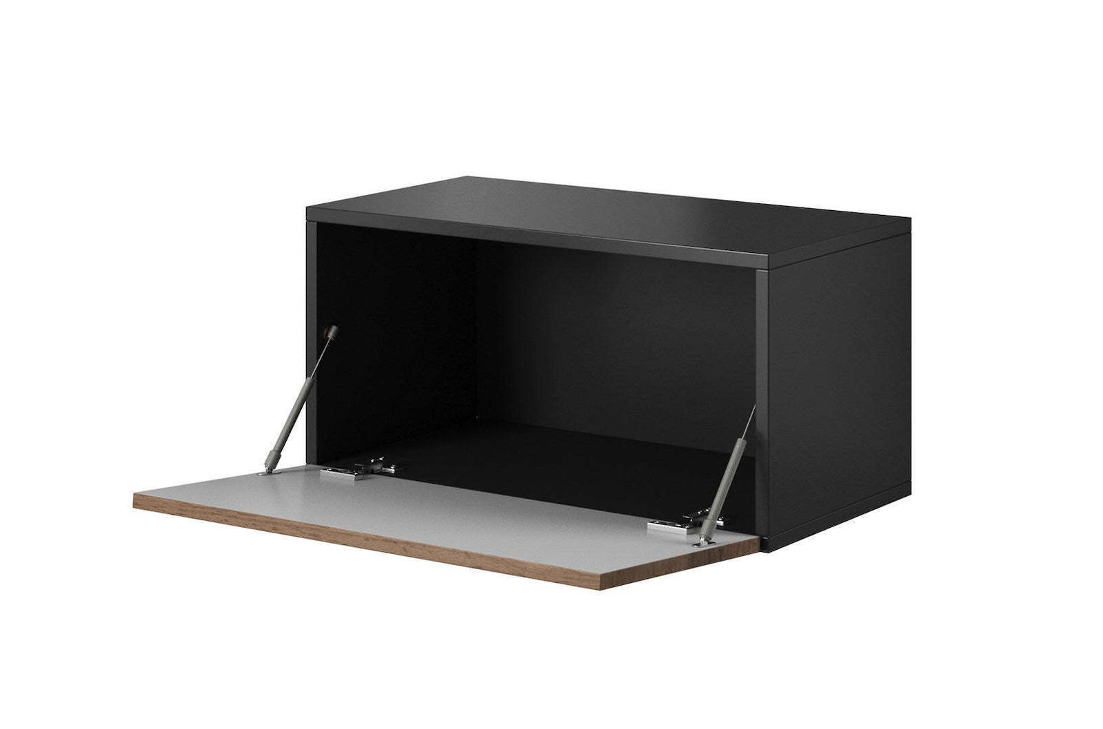 20250131144420_83e27df6 Ντουλάπι Τοίχου Roco Ro3 75x37x39εκ. Antracite/Wotan Oak - Image 2