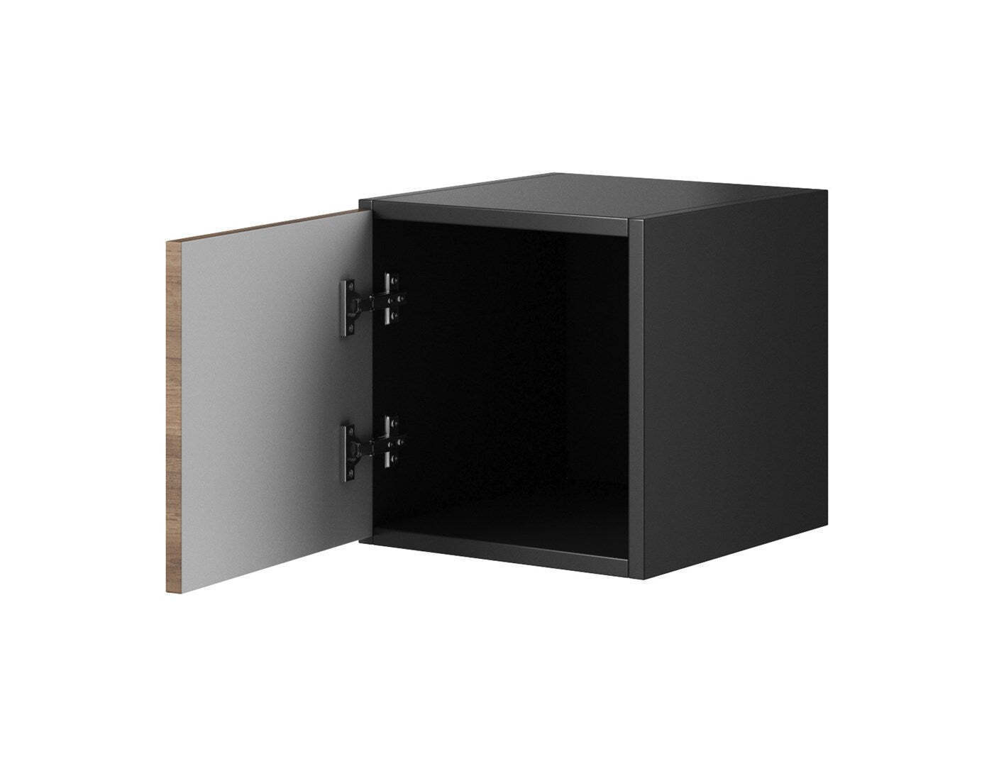 20250131144420_bc64da67 Ντουλάπι Τοίχου Roco R05 37x37x39εκ. Antracite/Wotan Oak - Image 3