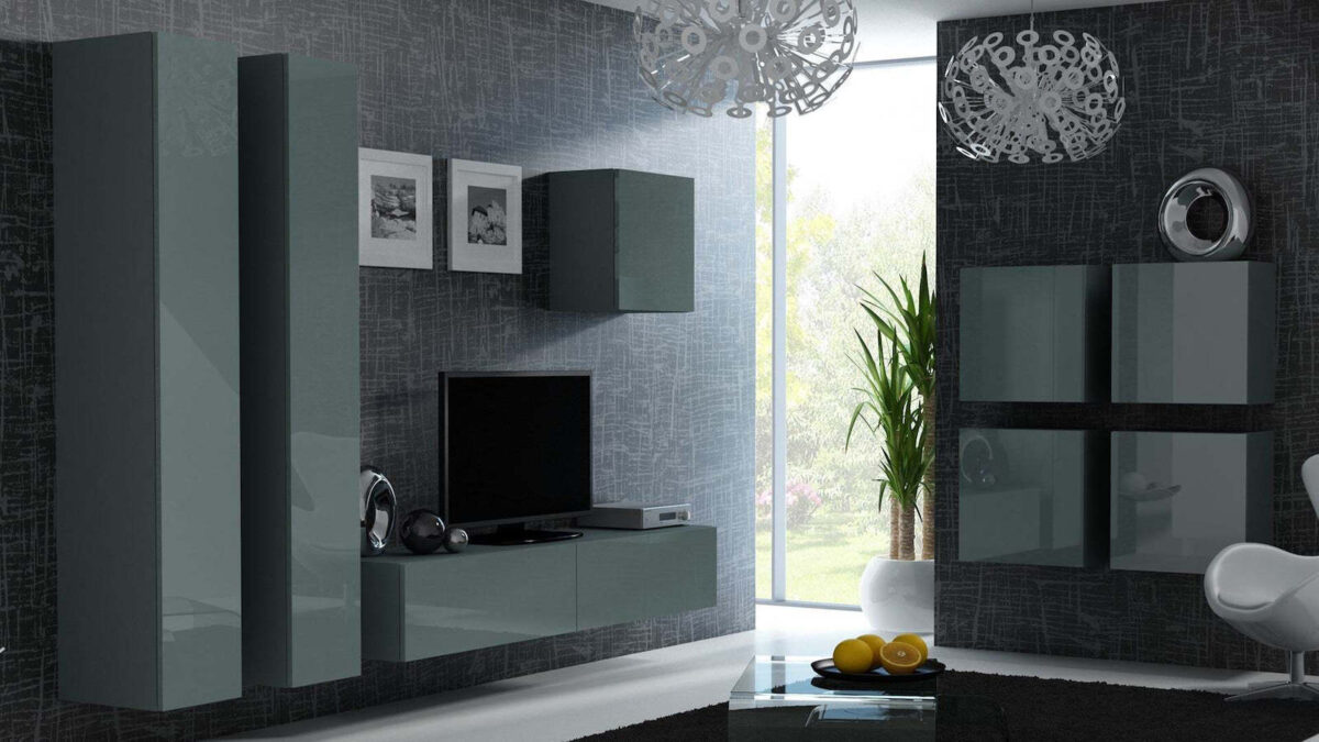 Ντουλάπι Τοίχου Vigo 30x50x50εκ. Grey Gloss - Image 2