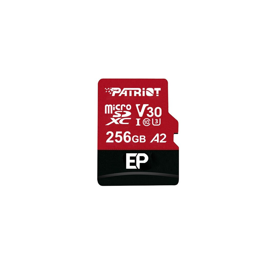 Patriot microSDXC 256GB Class 10 U3 V30 A2 με αντάπτορα