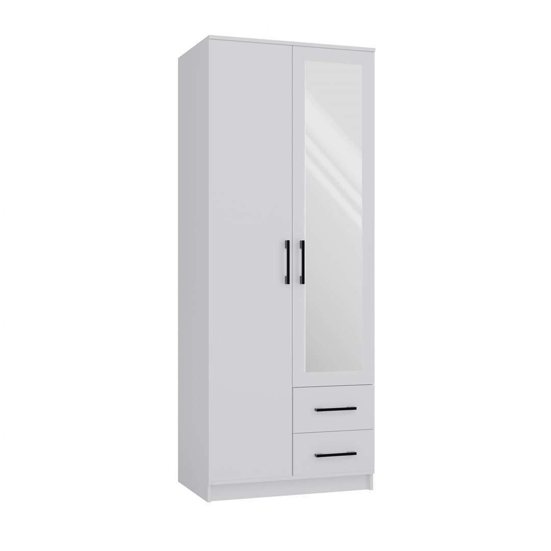 20250206162320_e5da71ec Δίφυλλη Romana 80 Biel L με Καθρέπτη 80x52x205cm Biel L - Image 2