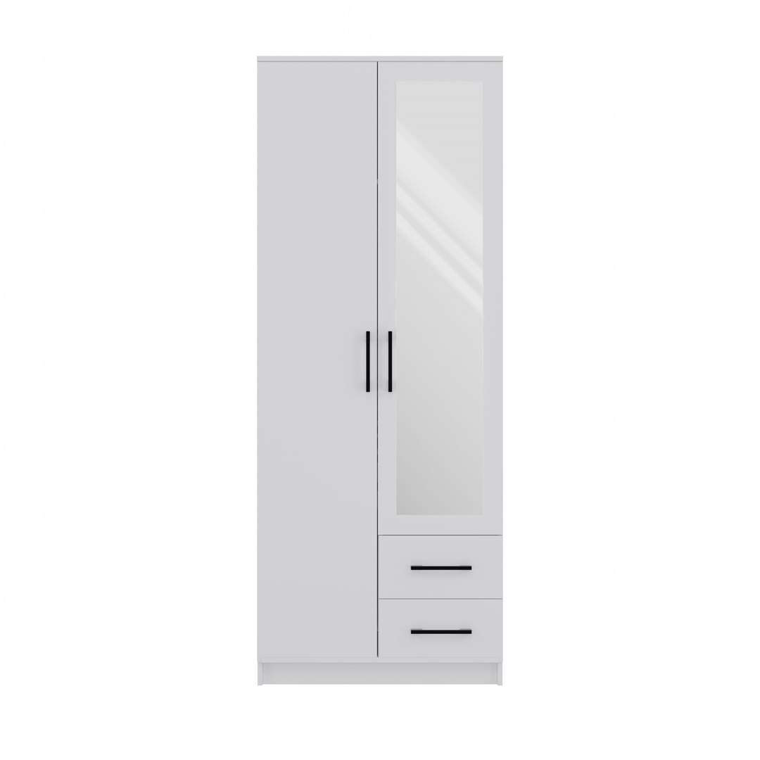 20250206162320_f3a4198c Δίφυλλη Romana 80 Biel L με Καθρέπτη 80x52x205cm Biel L - Image 6