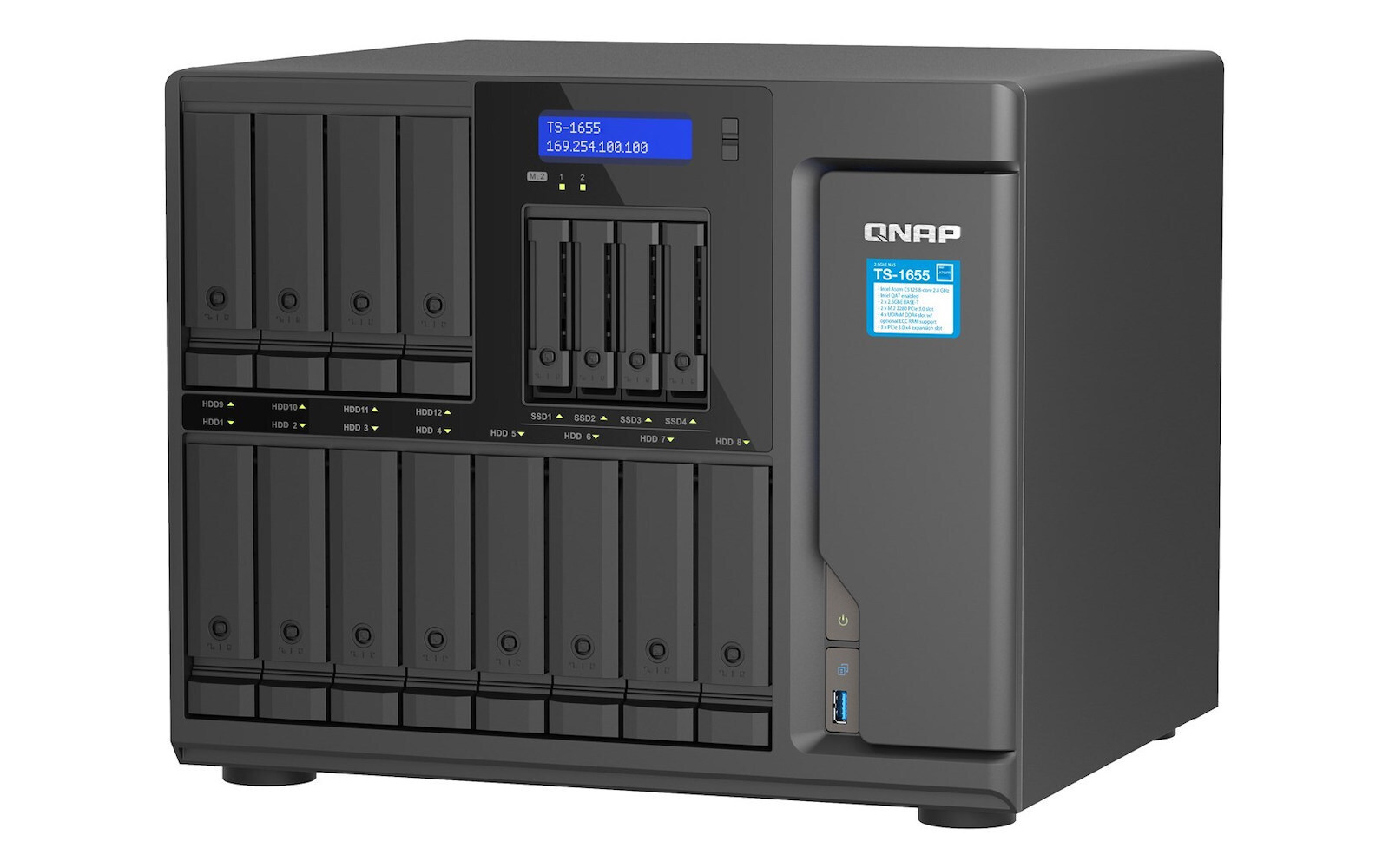 20250217144710_f4d69c15 QNap NAS με 16 θέσεις για HDD/SSD (TS-1655-8G) - Image 2