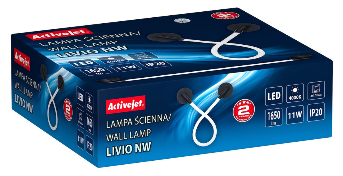 Active Jet Φωτιστικό Τοίχου LED Μαύρο 105x7εκ. - Image 7
