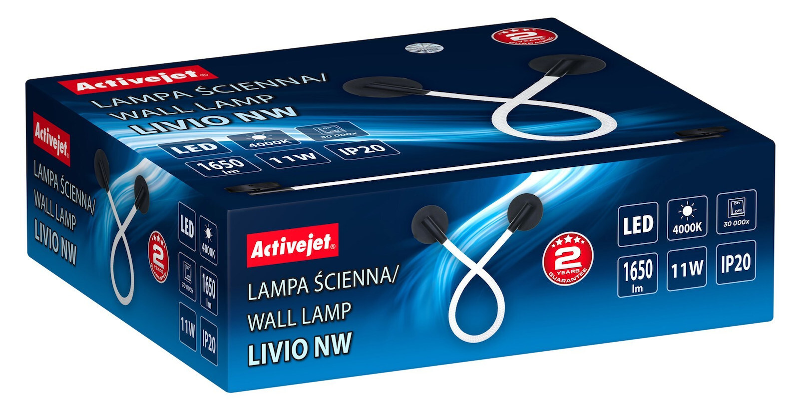 20250218170202_2a0a1fc3 Active Jet Φωτιστικό Τοίχου LED Μαύρο 105x7εκ. - Image 7