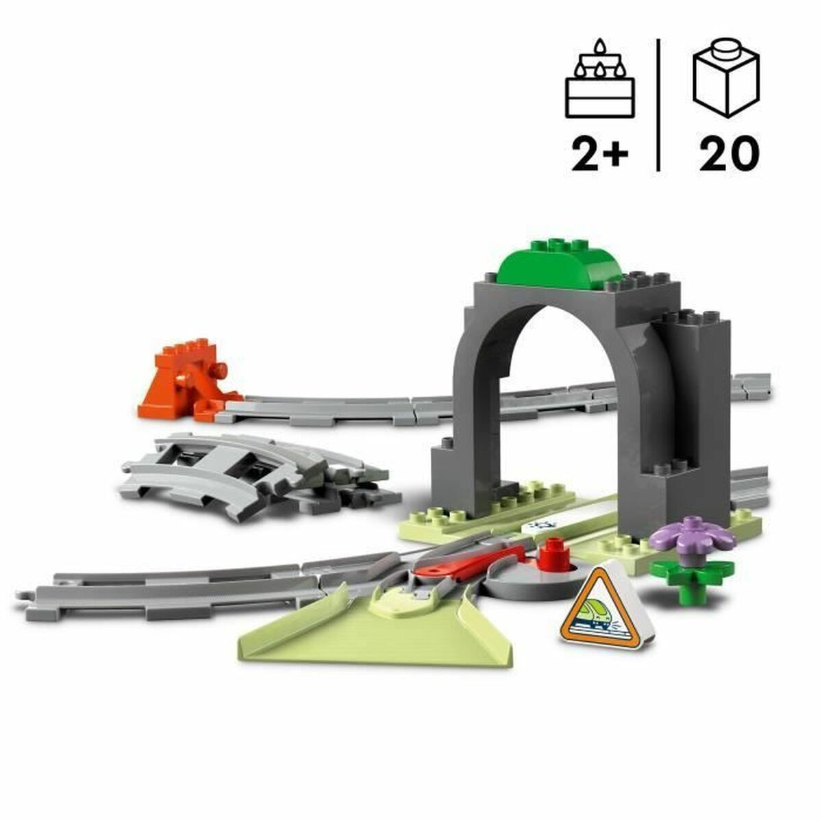 20250221162945_6a5c1f2b Lego Duplo Train Tunnel and Tracks Expansion Set για 2+ Ετών 20τμχ - Image 4