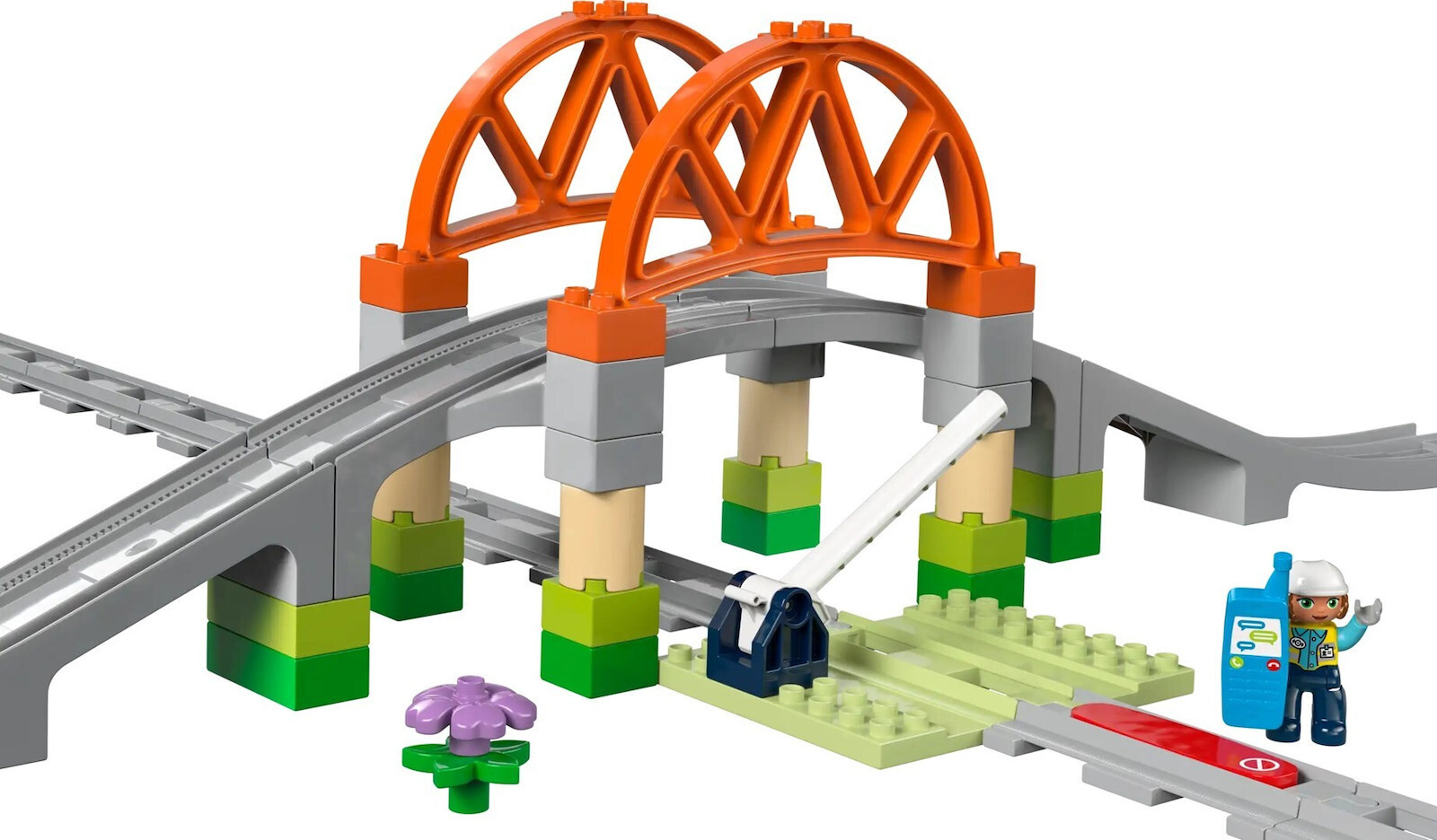 20250221163245_e192be8f Lego Duplo Train Bridge and Tracks Expansion Set για 2+ Ετών 42τμχ - Image 4