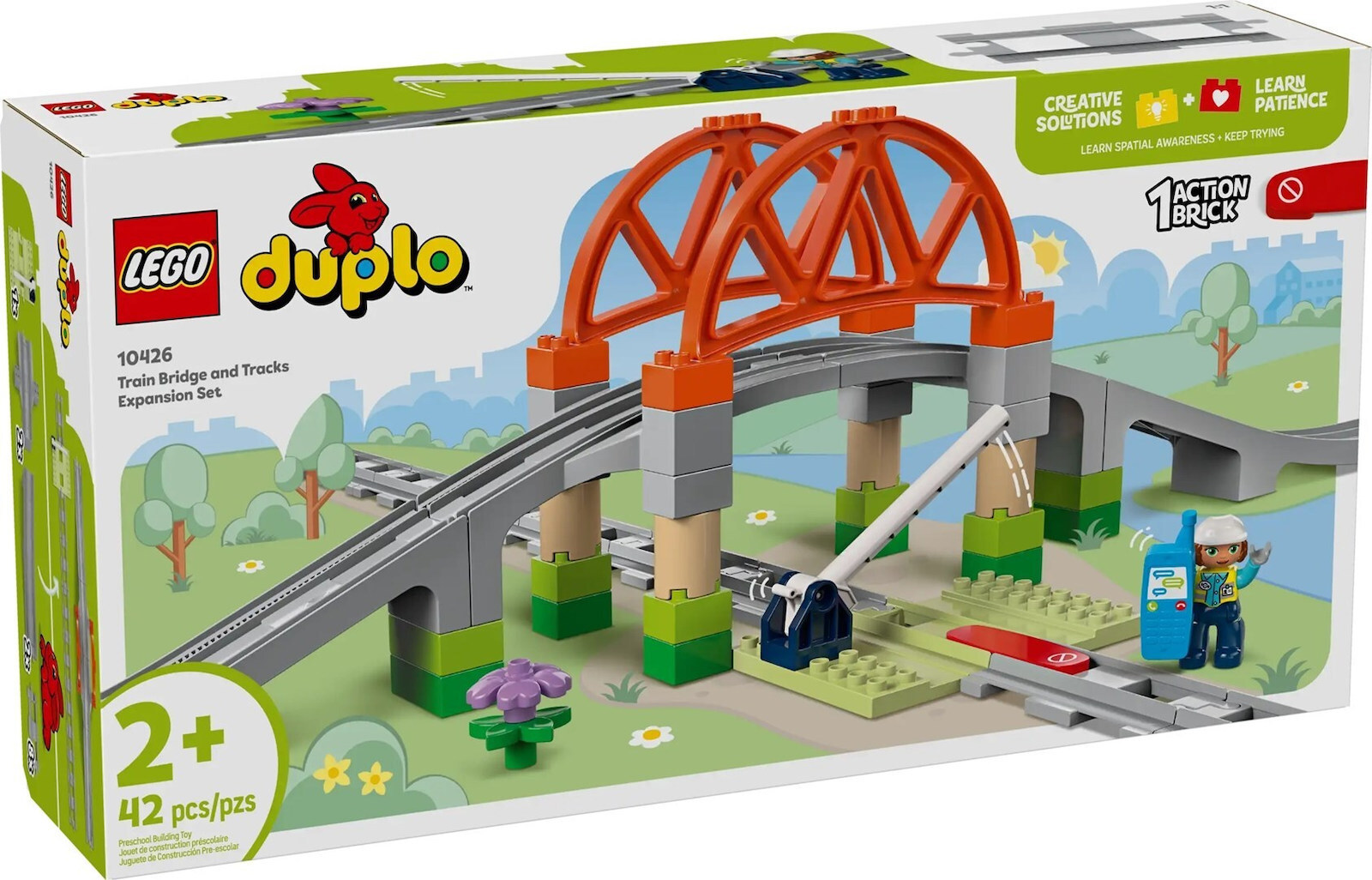 20250221163245_lego_duplo_train_bridge_and_tracks_expansion_set_gia_2_eton_42tmch_10426 Lego Duplo Train Bridge and Tracks Expansion Set για 2+ Ετών 42τμχ - Image 1