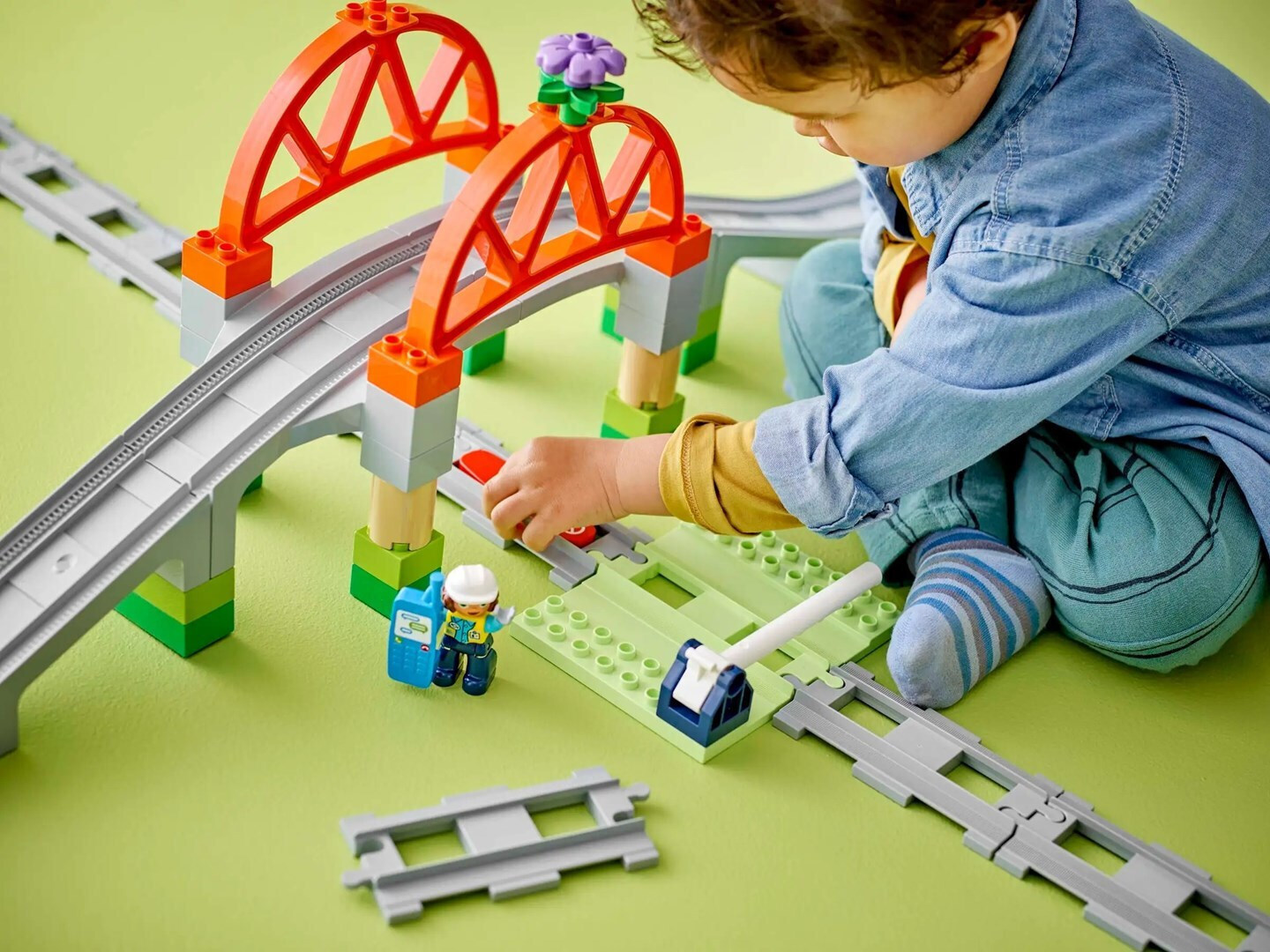 20250221163246_20460717 Lego Duplo Train Bridge and Tracks Expansion Set για 2+ Ετών 42τμχ - Image 5