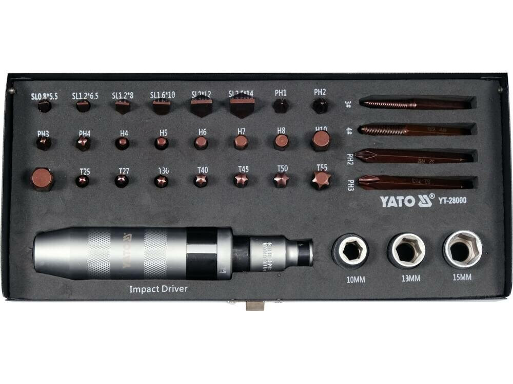 20250221165509_53358792 Yato Impact Screwdriver 32 Pieces Bits - Image 2