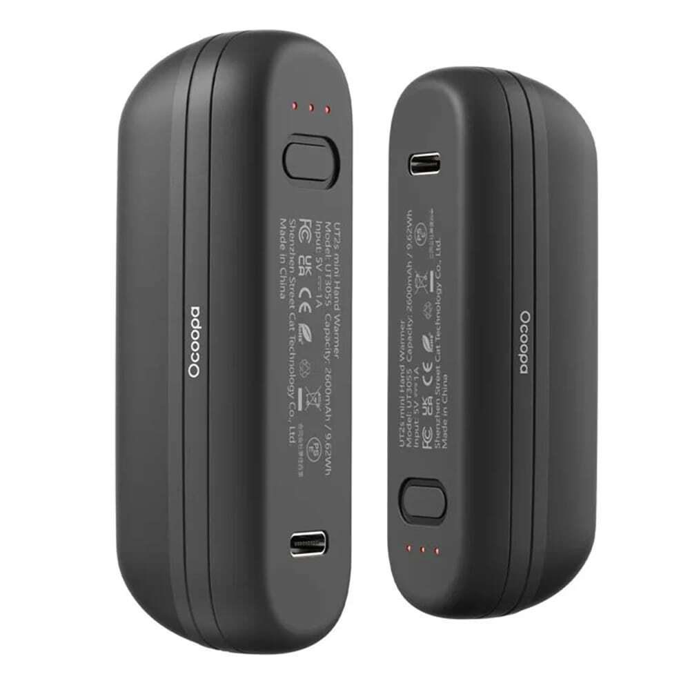 20250224132225_f07caaf0 Ocoopa Hand Warmer Ut2s Mini Ut2s-mini-bk Type-c Power Bank Magnetic Design Magtwins 2x 2600mah Black - Image 2