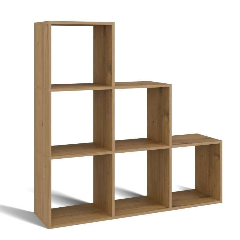 20250225150008_51bce9fe Ραφιέρα Δαπέδου Step 115x30x115εκ. Oak - Image 3