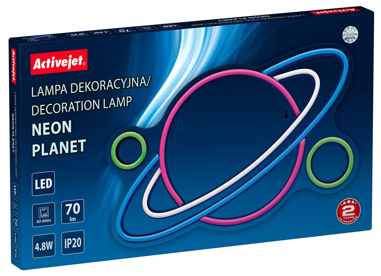 20250226164342_active_jet_diakosmitiko_fotistiko_neon_aje_neon_planet Active Jet Διακοσμητικό Φωτιστικό Neon - Image 1