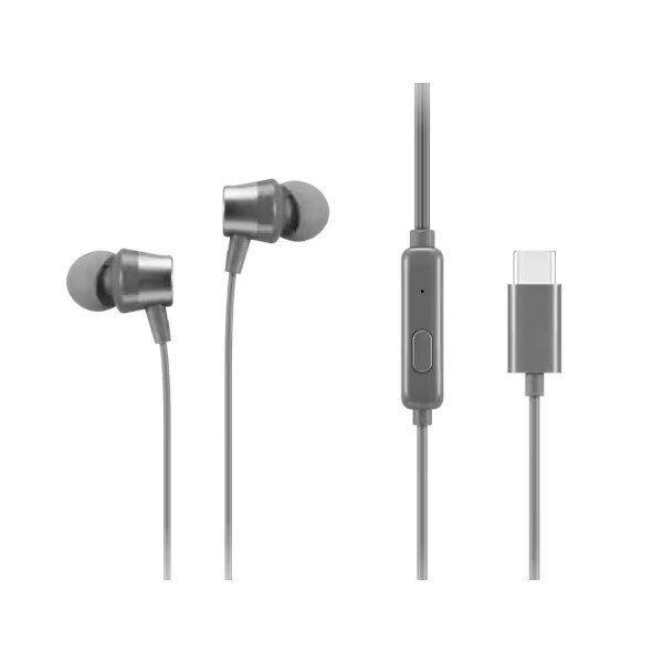 20250228153602_cff455ff Lenovo GXD1J77353 In-ear Handsfree Ακουστικά με Βύσμα USB-C Γκρι - Image 3