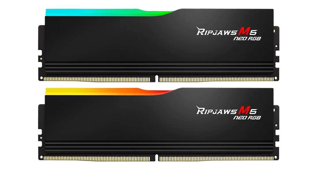 G.Skill Ripjaws M5 Neo RGB DDR5 64GB RAM με 2x32GB Modules και Ταχύτητα 6000 για Desktop F5-6000J2836G32GX2-RM5NRK