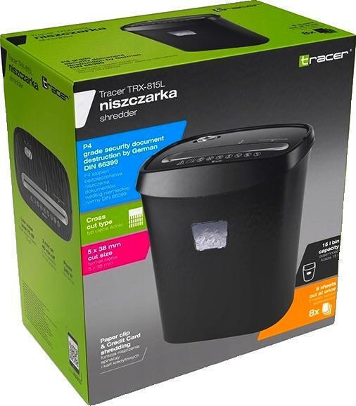 20250304164952_1653df5e Tracer Καταστροφέας Εγγράφων TRX-815L Strip Cut 8 Φύλλων με Κάδο 15lt - Image 6