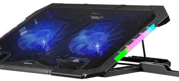Defender NS-502 Cooling Pad με 2 Ανεμιστήρες και Φωτισμό
