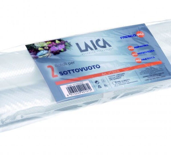 Laica VT3505 Σαγρέ Σακούλες για Συσκευές Vacuum 280mm x 3m 2 Ρολά