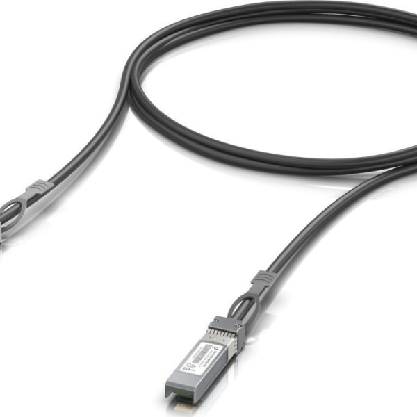 Ubiquiti Direct Attach Copper Καλώδιο Δικτύου Ethernet 1m Μαύρο