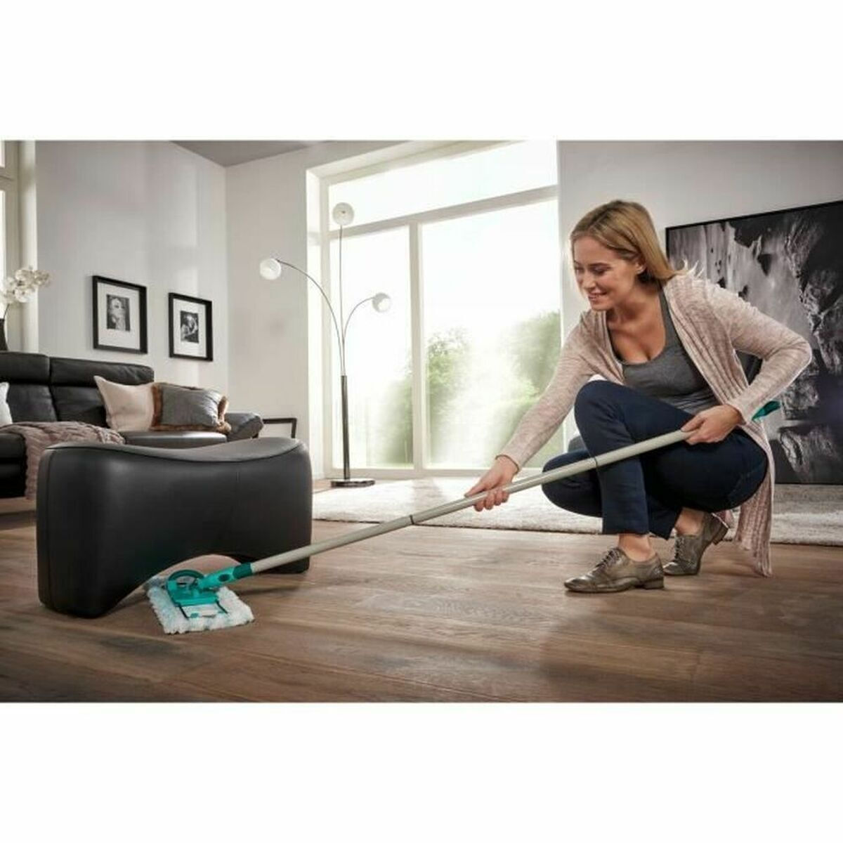 20250311170042_0c38b4fc Leifheit Σετ Κουβάς με Σφουγγαρίστρα Profi Πράσινο 55096 - Image 5