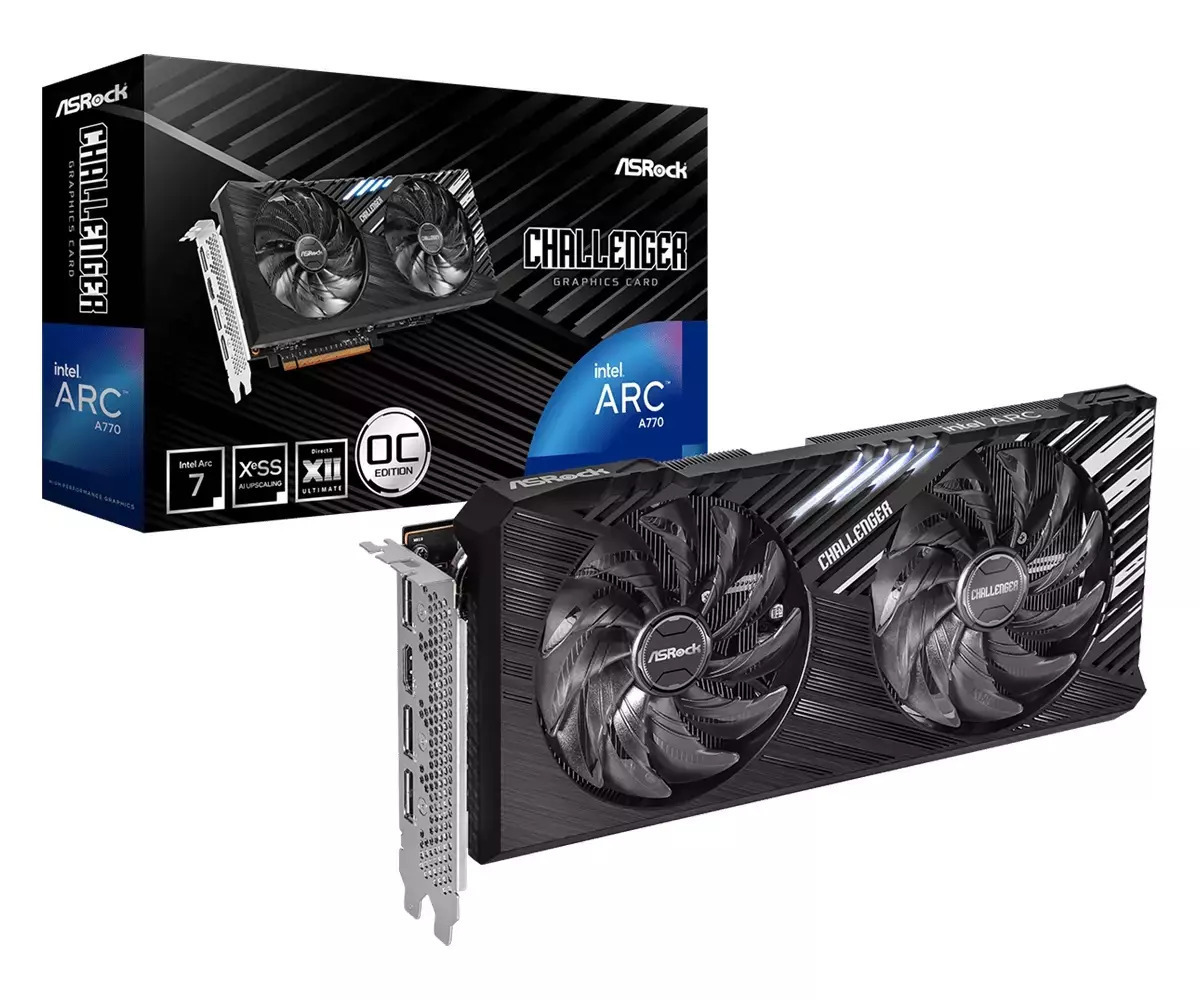 20250313123527_asrock_arc_a770_16gb_gddr6_challenger_se_oc_karta_grafikon ASRock ARC A770 16GB Challenger SE OC - Image 1
