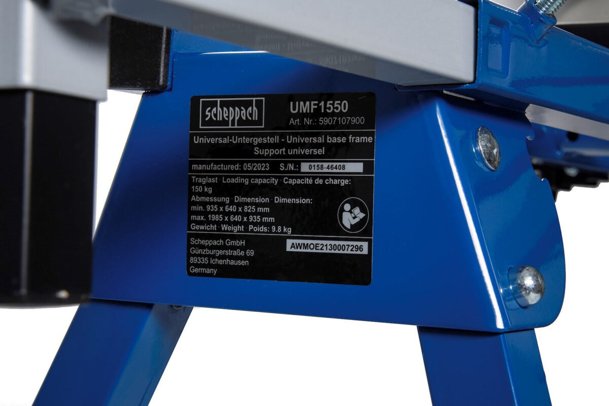 Scheppach UMF1550 Βάση Φαλτσοπρίονου - Image 9