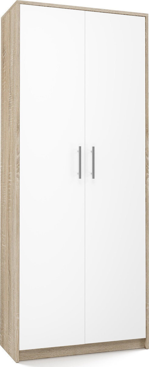 20250314164929_ntoulapi_grafeiou_xylino_oliv_sonoma_white_74x35x180cm Ντουλάπι Γραφείου Ξύλινο Oliv Sonoma/White 74x35x180cm - Image 1