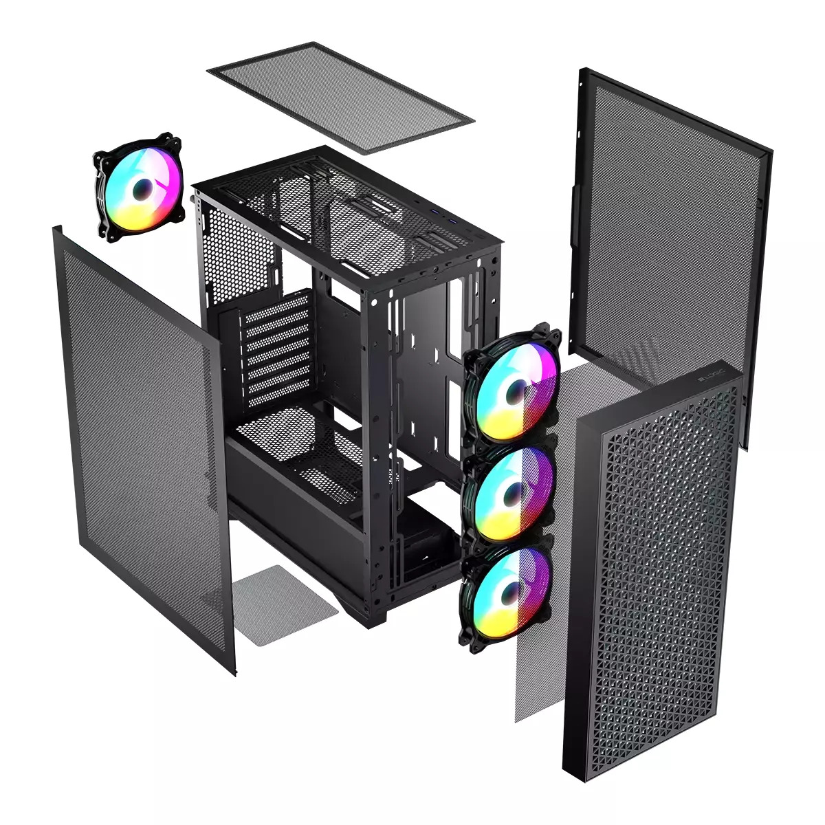 20250314170301_09d1bca9 Logic Dart Pro ARGB Gaming Midi Tower με Πλαϊνό Παράθυρο - Image 3