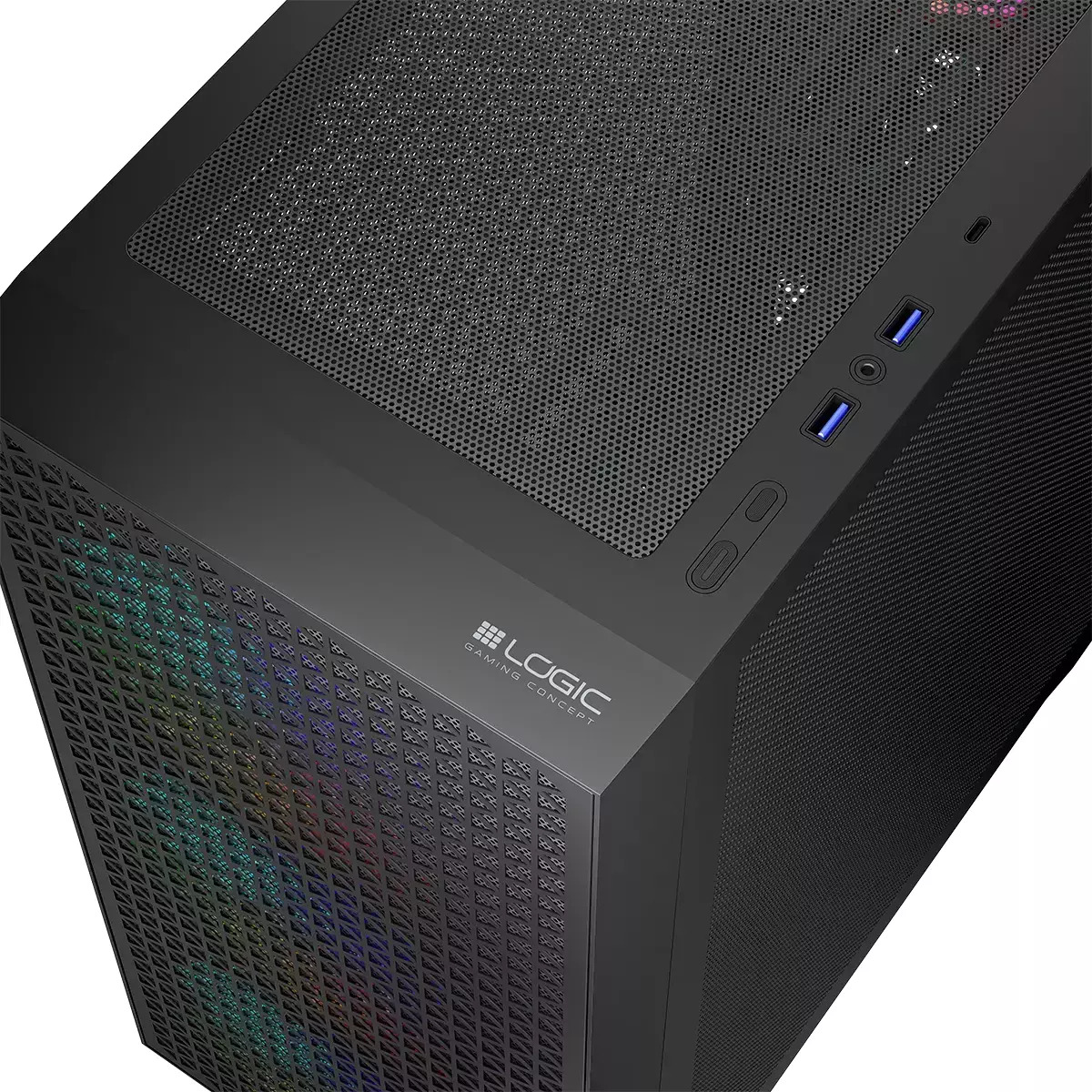 20250314170307_8eb2cb52 Logic Dart Pro ARGB Gaming Midi Tower με Πλαϊνό Παράθυρο - Image 4