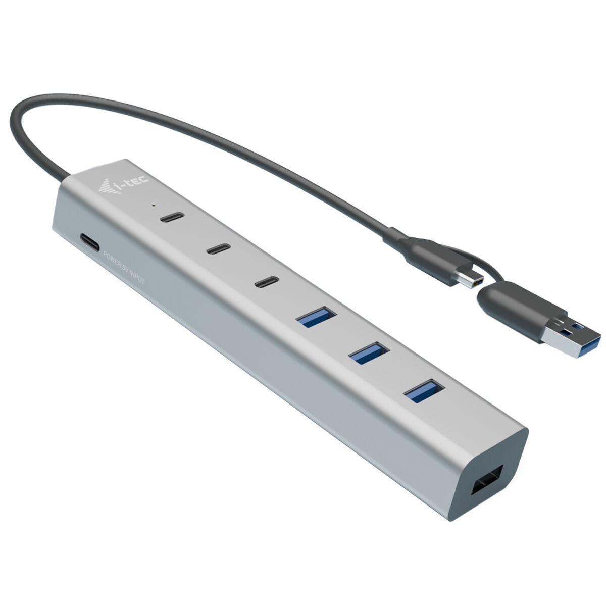 i-tec USB 3.2 Hub 8 Θυρών με σύνδεση USB-A / USB-C Γκρι