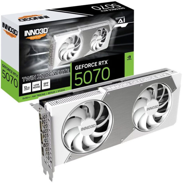 Inno 3D GeForce RTX 5070 12GB Twin X2 OC White