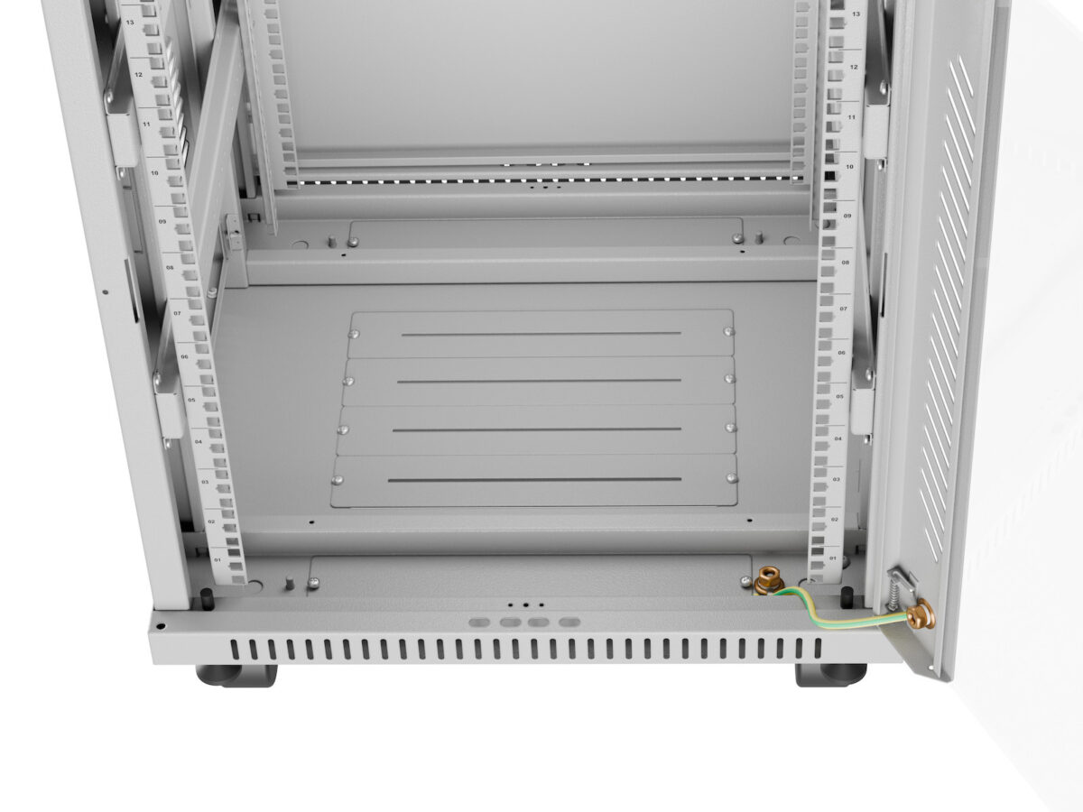 Lanberg Επιδαπέδια Καμπίνα Rack 15U Γκρι FF01-6615-12SL - Image 10
