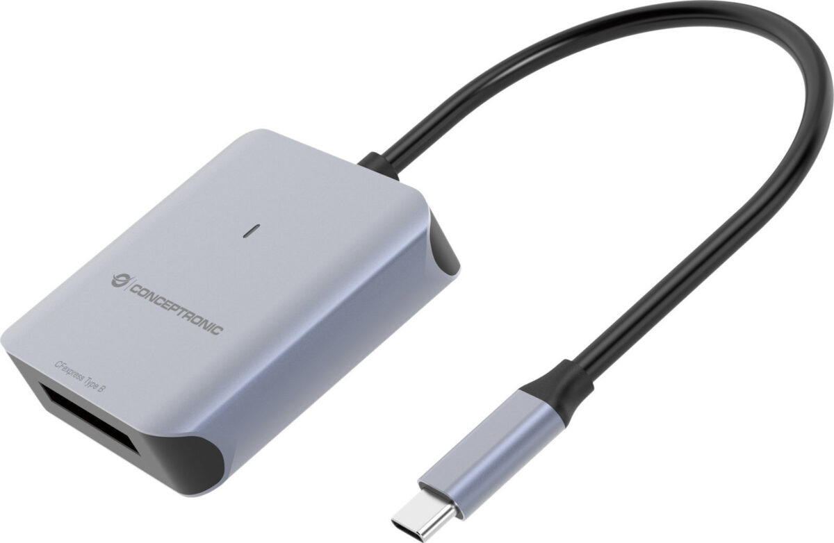 Conceptronic Card Reader USB 3.2 για SD Γκρι - Image 1