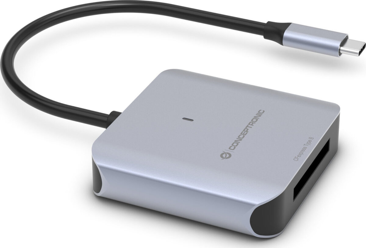 Conceptronic Card Reader USB 3.2 για SD Γκρι - Image 2
