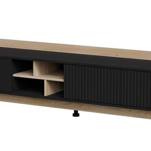 Μπουφές Porto Ξύλινος Oak/black 190x38x50cm