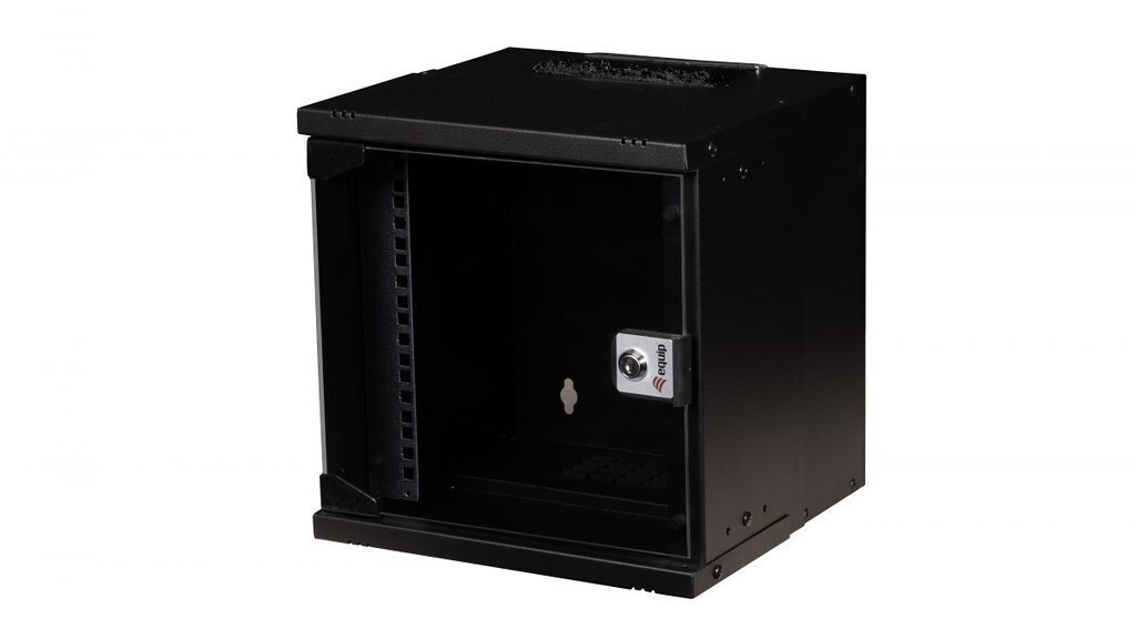 Equip Επιτοίχια Καμπίνα Rack 30x30cm Μαύρο EWM-06-3030-B - Image 1