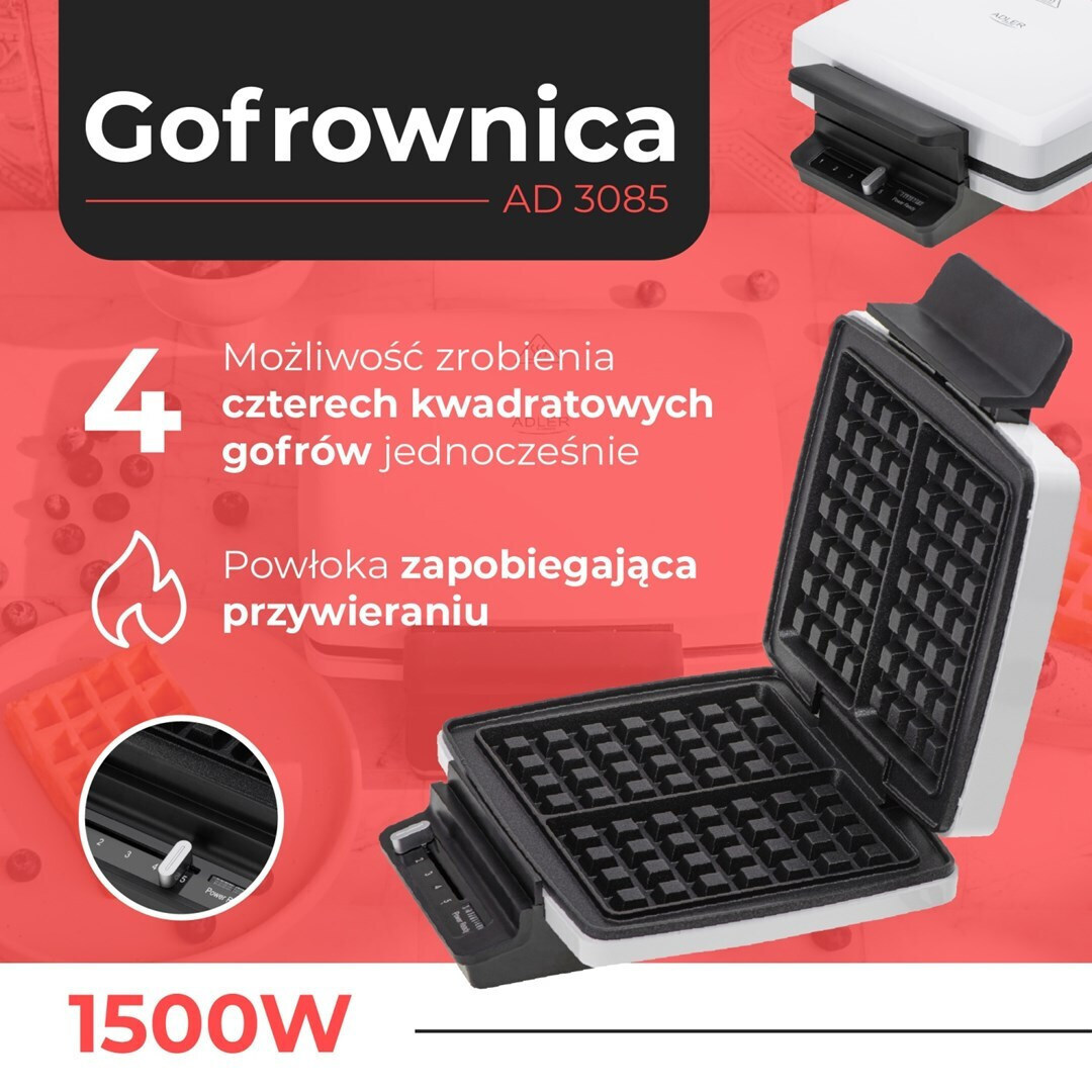 20250327104637_cfaea930 Adler AD 3085 1200W για 2 Τοστ Λευκή - Image 8