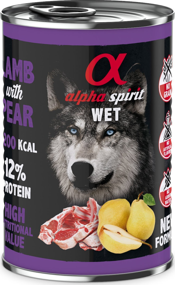 20250327124446_alpha_spirit_ygri_trofi_skylon_me_arni_choris_sitira_400gr Alpha Spirit Υγρή Τροφή 400gr - Image 1