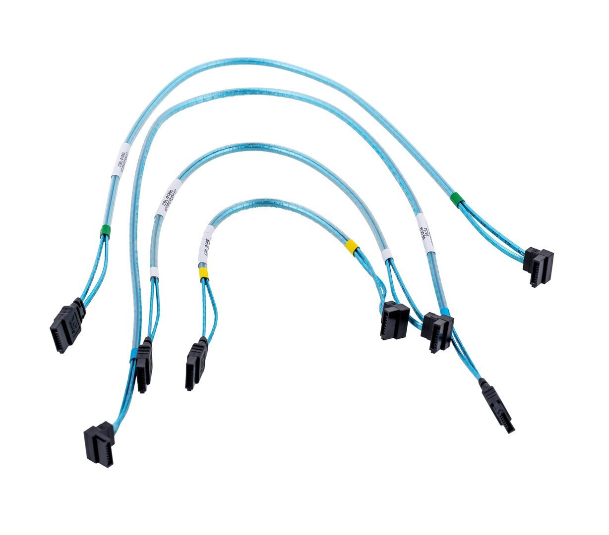 20250328153428_79674b63 Supermicro 4 X Round Sata Cable 0.56 M Black Blue White - Image 2
