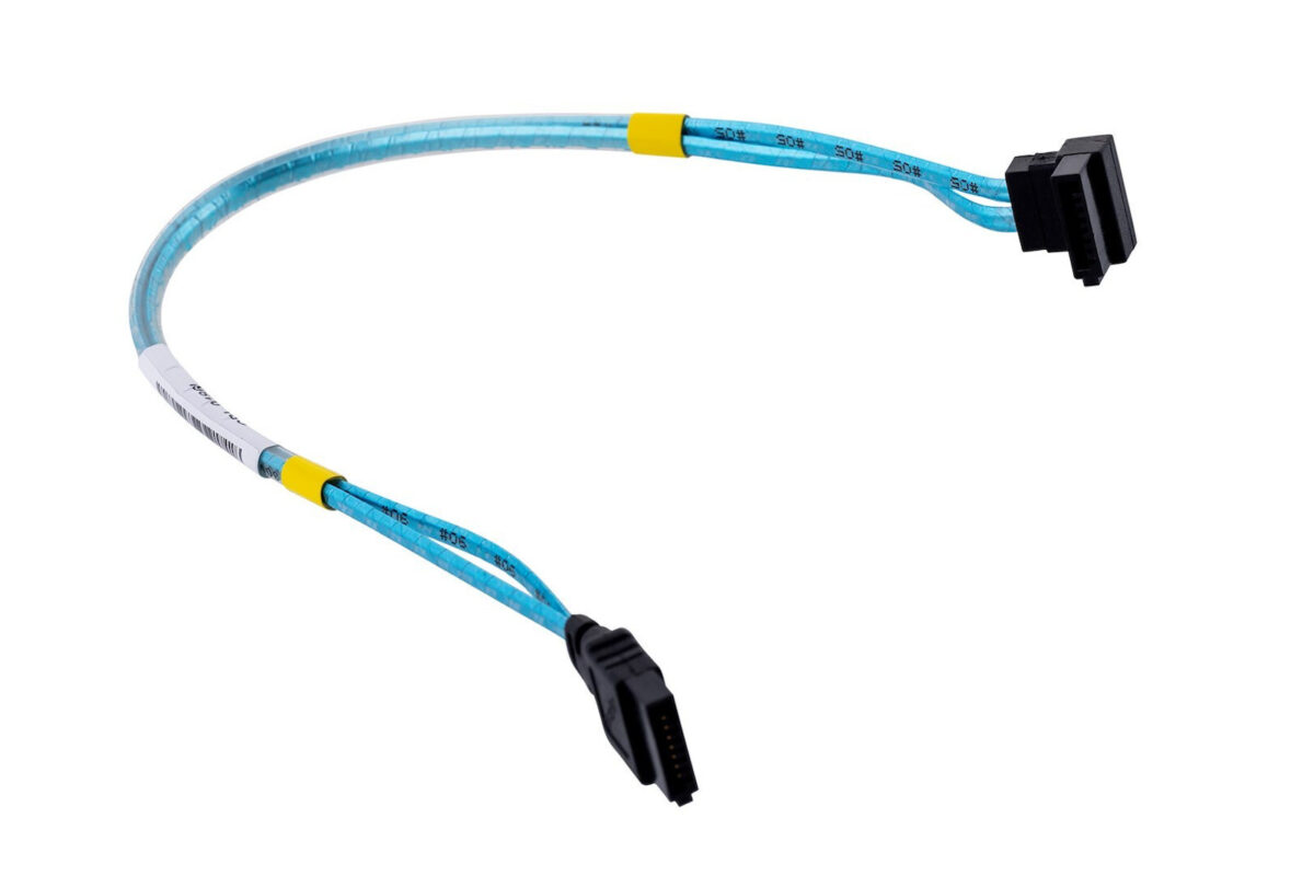 Supermicro 4 X Round Sata Cable 0.56 M Black Blue White - Image 5