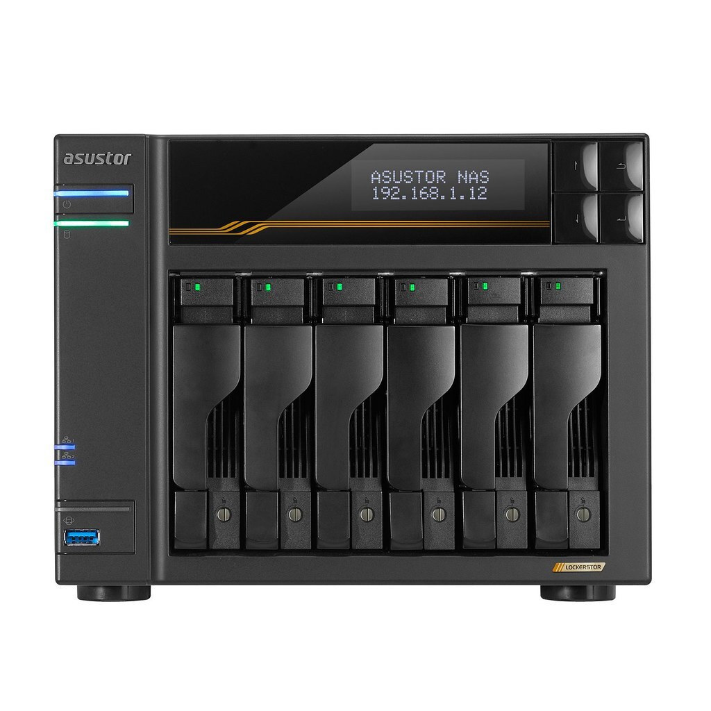Asustor AS6806T NAS με 6 θέσεις για M.2
