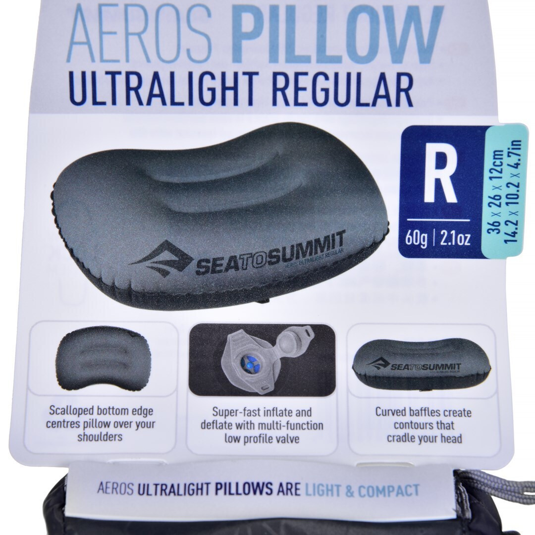 20250401125611_e483336d Sea to Summit Aeros Ultralight Φούσκωτο Μαξιλάρι Camping Γκρι 36x12εκ. - Image 3
