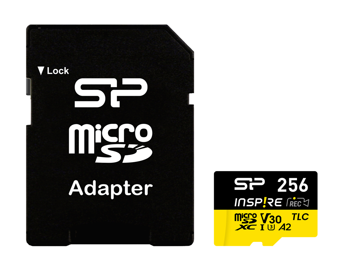 Silicon Power microSDXC 256GB Class 10 U3 V30 A1 UHS-I με αντάπτορα